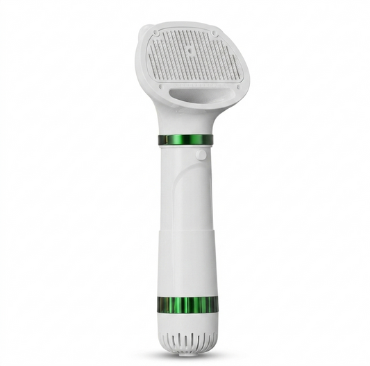 2-in-1 Pet Hair Dryer & Grooming Brush – Quiet High-Power Slicker Dryer