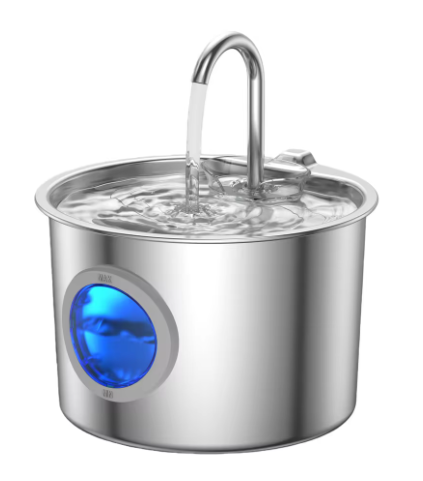 Premium Stainless Steel Pet Water Fountain – 2.2L Auto-Flow
