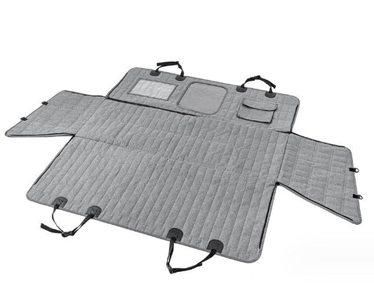 Heavy-Duty Waterproof Pet Car Seat Cover – Split-Style Rear Bench Mat
